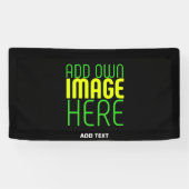 BANDEROLES MODÈLE DE TEXTE D'IMAGE NOIRE SIMPLE ET MODERNE (Horizontal)