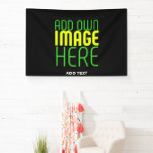 BANDEROLES MODÈLE DE TEXTE D'IMAGE NOIRE SIMPLE ET MODERNE (Insitu)