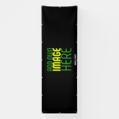 BANDEROLES MODÈLE DE TEXTE D'IMAGE NOIRE SIMPLE ET MODERNE (Verticale)