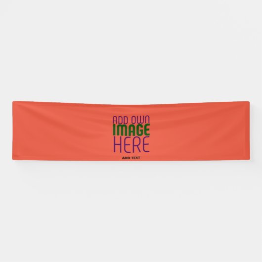 BANDEROLES MODÈLE DE TEXTE D'IMAGE ROUGE DE TOMATE ÉDITABLE M (Horizontal)