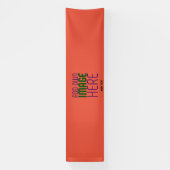 BANDEROLES MODÈLE DE TEXTE D'IMAGE ROUGE DE TOMATE ÉDITABLE M (Verticale)