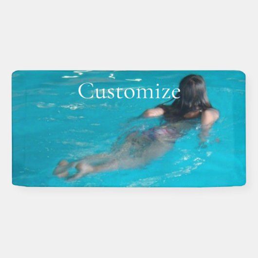 Banderoles Modèle féminin natation Thunder_Cove (Horizontal)