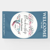 Banderoles Modèle vertical de la réunion de famille de l'arbr (Horizontal)