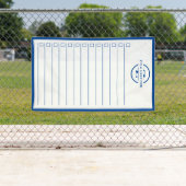 Banderoles Modern Blue Monogram Name To Do List (En situation)