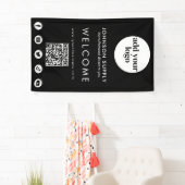 Banderoles Modern Business Company Logo d'entreprise et code  (En situation)