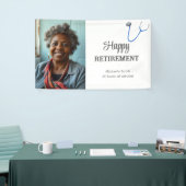 Banderoles Modern Doctor Nurse Retiring Photo (Salon professionnel)