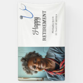 Banderoles Modern Doctor Nurse Retiring Photo (Vertical)