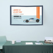 Banderoles Modern Fast One Race Car Boy 1er Anniversaire Bann (Salon professionnel)