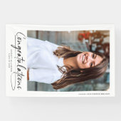 Banderoles Modern Félicitations Diplômé Script photo (Horizontal)