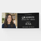 Banderoles Modern Graduation Photo Name Celebration (Horizontal)