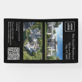 Banderoles Modern Real Estate Banner with QR Code (Horizontal)