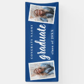 Banderoles Modern Script 2 Photo Graduation Party (Vertical)