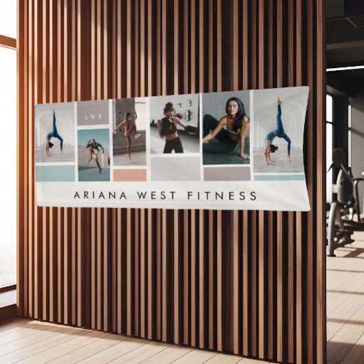 Banderoles Modern Six Photo Collage Personal Trainer Fitness