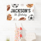 Banderoles Modern Sports Kids Birthday (En situation)