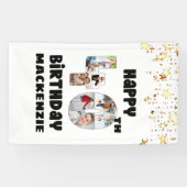 Banderoles Moderne 40e anniversaire 7 Photo Collage Numéros É (Horizontal)