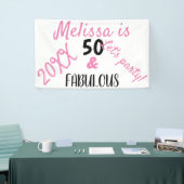 Banderoles Moderne 50 Et Fabuleux Texte Fête Anniversaire (Salon professionnel)