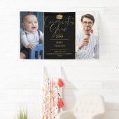 Banderoles Moderne Alors Et Maintenant 2 Fête De Graduation P (En situation)