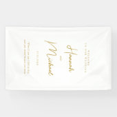 Banderoles Moderne, Blanc, écriture manuscrite Police, Mariag (Horizontal)