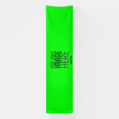 BANDEROLES MODERNE ÉDITABLE NEON GREEN IMAGE MODÈLE TEXTE (Verticale)