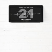 Banderoles Moderne Elégant 21e anniversaire (Insitu)