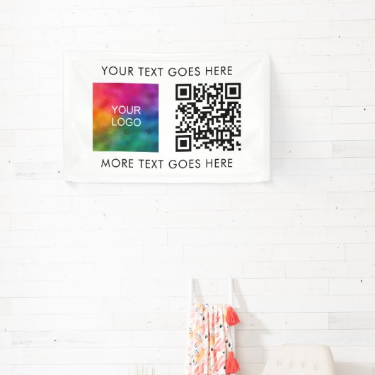 Banderoles Moderne Elegant Best Business Company Logo QR Code (Insitu)