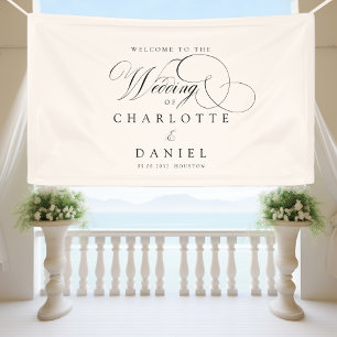 Banderoles Moderne, élégant, écriture manuscrite, mariage bei