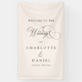 Banderoles Moderne, élégant, écriture manuscrite, mariage bei (Vertical)