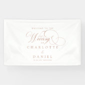 Banderoles Moderne, élégant, écriture manuscrite, mariage bla (Horizontal)