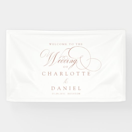 Banderoles Moderne, élégant, écriture manuscrite, mariage bla (Horizontal)