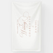 Banderoles Moderne, élégant, écriture manuscrite, mariage bla (Vertical)