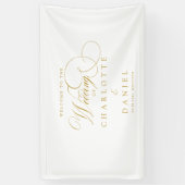 Banderoles Moderne, élégant, écriture manuscrite, mariage bla (Vertical)