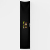 BANDEROLES MODERNE ET MODERNE PERSONNALISABLE NOIR VÉRIFIÉ (Vertical)