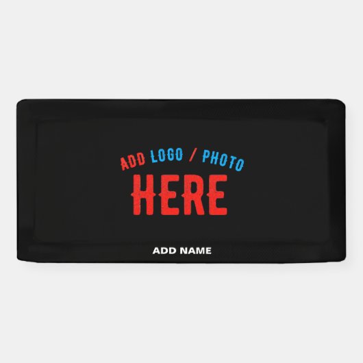 BANDEROLES MODERNE ET MODERNE PERSONNALISABLE NOIR VÉRIFIÉ (Horizontal)