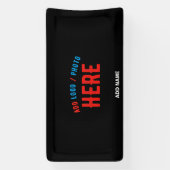 BANDEROLES MODERNE ET MODERNE PERSONNALISABLE NOIR VÉRIFIÉ (Verticale)