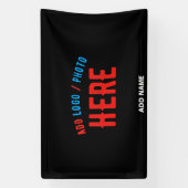 BANDEROLES MODERNE ET MODERNE PERSONNALISABLE NOIR VÉRIFIÉ (Verticale)