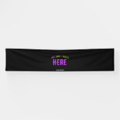 BANDEROLES MODERNE ET MODERNE PERSONNALISABLE NOIR VÉRIFIÉ (Horizontal)