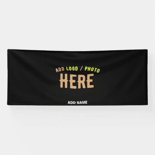 BANDEROLES MODERNE ET MODERNE PERSONNALISABLE NOIR VÉRIFIÉ (Horizontal)