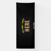 BANDEROLES MODERNE ET MODERNE PERSONNALISABLE NOIR VÉRIFIÉ (Verticale)