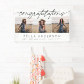 Banderoles Moderne Félicitations Diplôme Script 3 Photo (En situation)