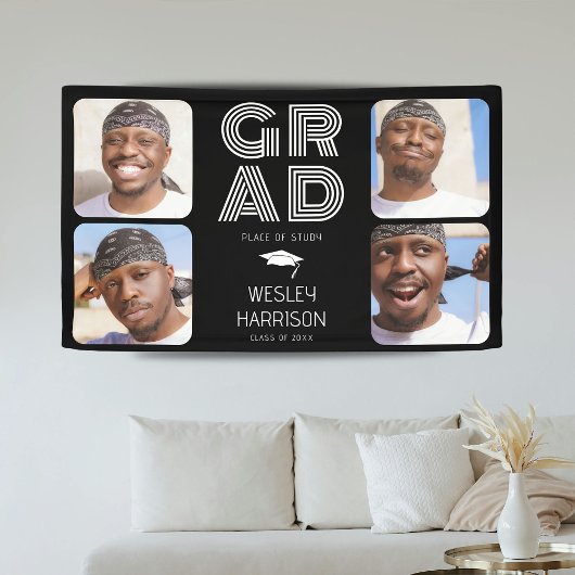Banderoles Moderne GRAD 4x collage photo Graduate