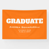 Banderoles Moderne Graduation Orange Extérieur (Horizontal)