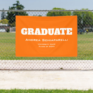 Banderoles Moderne Graduation Orange Extérieur