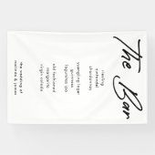 Banderoles Moderne Gras Calligraphie Fabric Barre de menu Mar (Horizontal)