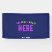 BANDEROLES MODERNE MODERNE ET MODERNE MARINE BLEUE VÉRIFIÉE M (Horizontal)