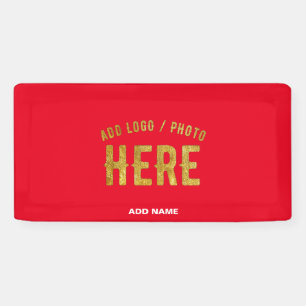BANDEROLES MODERNE MODERNE PERSONNALISABLE ROUGE VÉRIFIÉ