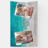 Banderoles Moderne multi photo graduation océan plage moderne (Vertical)