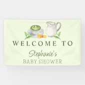 Banderoles Moderne Nous Vous Aimons Tellement Matcha Green Te (Horizontal)