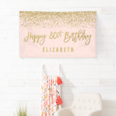 Banderoles Moderne rougissent le quatre-vingtième (En situation)