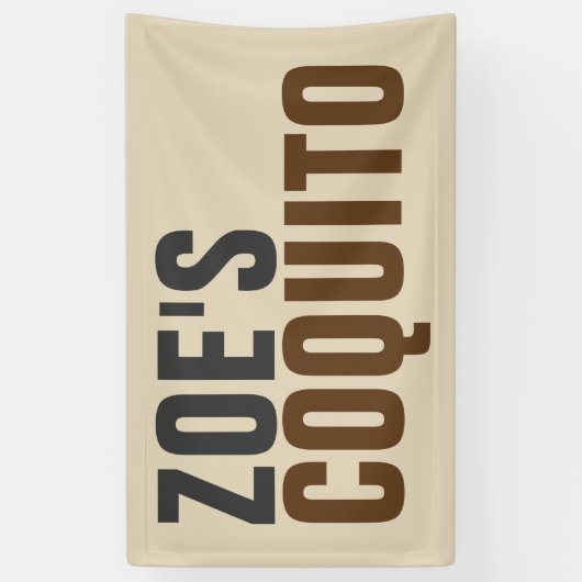 Banderoles Moderne rustique de Coquito (Vertical)