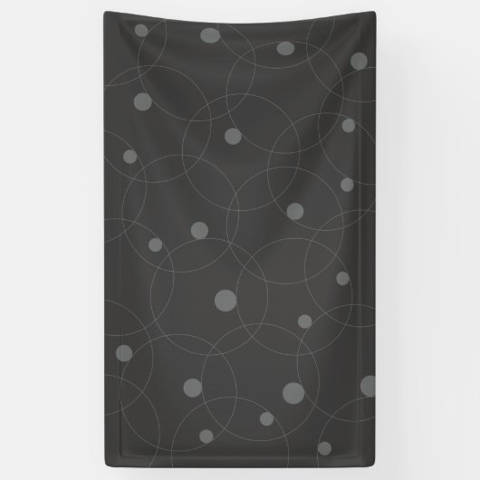 Banderoles Moderne, simple, ludique, amusant motif de cercles (Vertical)